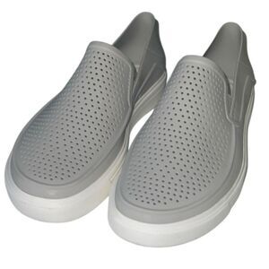Crocs Citilane Roka Grey Slip On Perforated Comfort  Sneaker Women Size 10